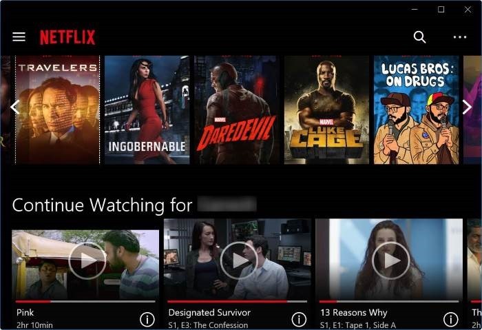 Netflix download for windows 10